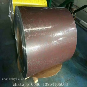 3003 Alloy PE / PVDF -päällystetty stukkomerkitty kohokuvioitu alumiinikela käsityöpaperilla